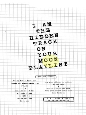 cover image of I AM THE HIDDEN TRACK ON YOUR MOON PLAYLIST